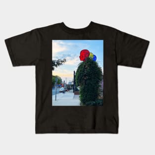 Stained Glass Silhouettes in Charlotte Kids T-Shirt